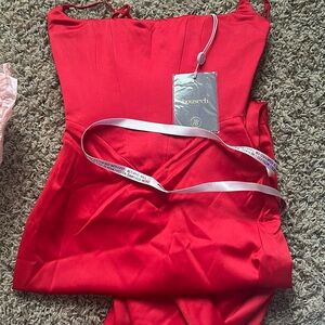 House of bc red olivette dress